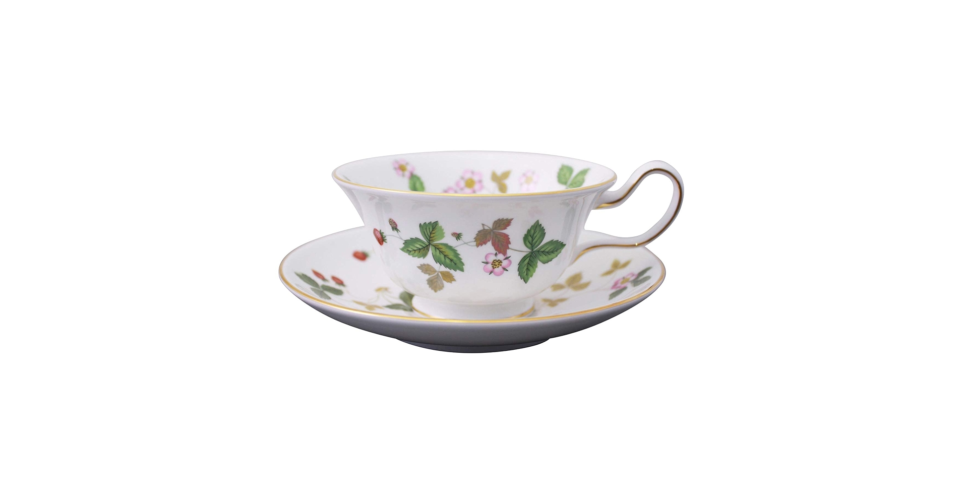 Amazon.com: Wedgwood Wild Strawberry Cup & Saucer (Peony) 1053287